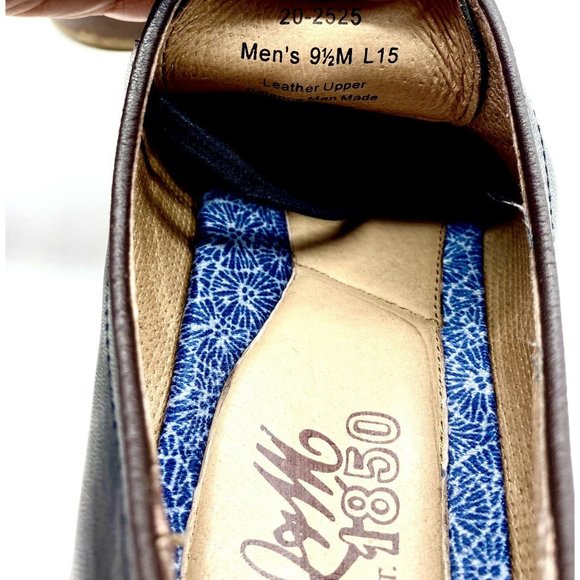 JOHNSTON & MURPHY Limited Men’s 9.5 D/B Black Cap Toe Oxfords Dress Shoes Formal - Picture 7 of 7